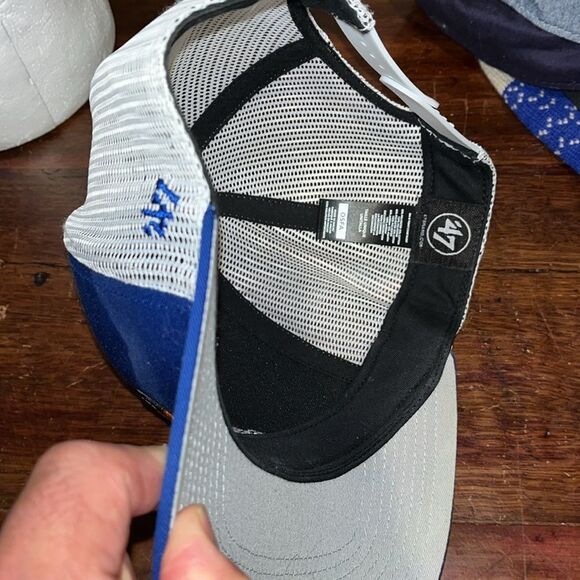 Brand 47 Durham Bulls Blue white mesh snapback trucker style baseball cap hat - Picture 3 of 3